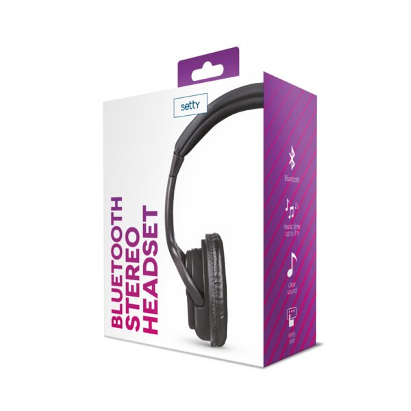 SETTY ακουστικά bluetooth μαύρο