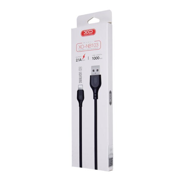 Καλώδιο XO NB103 USB - Lightning 1,0 m 2,1A μαύρο
