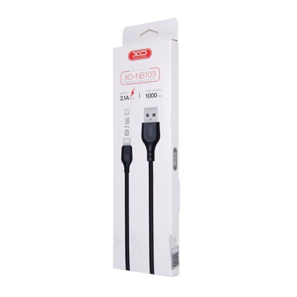 Καλώδιο XO NB103 USB - USB-C 1,0 m 2,1A μαύρο