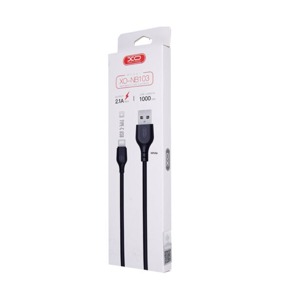 Καλώδιο XO NB103 USB - USB-C 1,0 m 2,1A λευκό