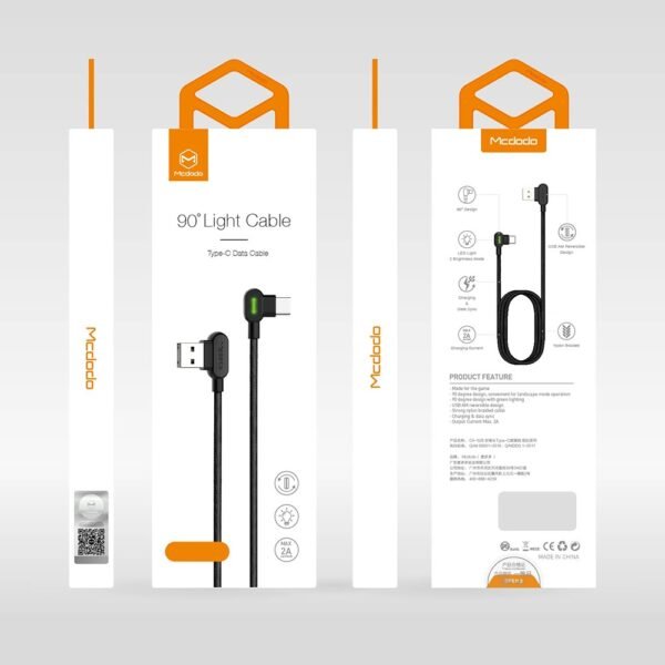 Καλώδιο Mcdodo Button USB - USB-C 1,2 m μαύρο CA-5281