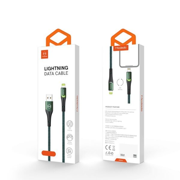 Καλώδιο Mcdodo Magnificence USB - Lightning 1,8 m πράσινο CA-7844