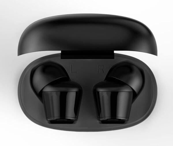 HIFUTURE earphones FlyBuds, true wireless, με θήκη φόρτισης, μαύρα