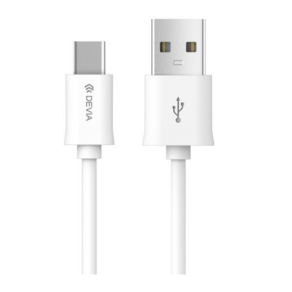 Devia καλώδιο Smart USB - Type c 2,0 m 2,1A λευκό